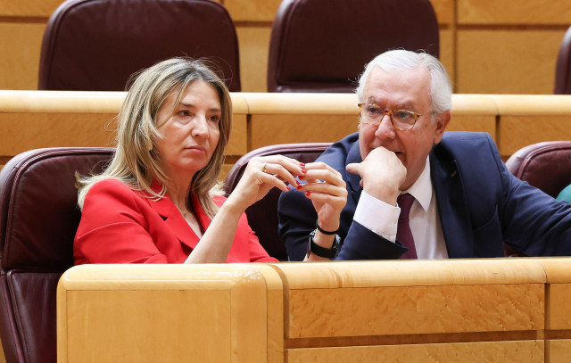 Archivo - La portavoz del PP en el Senado, Alicia García, durante un pleno en el Senado, a 9 de abril de 2025, en Madrid (España).