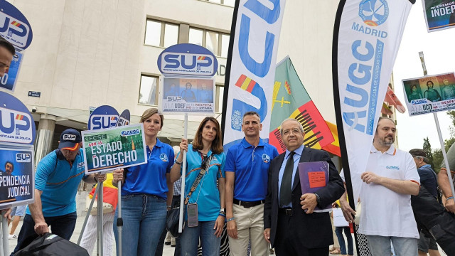 Representantes del SUP y AUGC respaldan el paro de jueces y fiscales ante el 