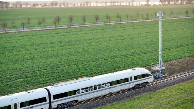 Un tren en Alemania en el marco del proyecto para llevar conectividad 5G estable a la red ferroviaria germana.