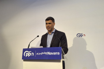El presidente del Partido Popular de Navarra, Javier García.