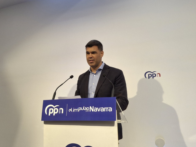 El presidente del Partido Popular de Navarra, Javier García.