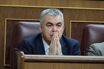 El secretario de Organización del PSOE, Santos Cerdán, durante una sesión plenaria en el Congreso de los Diputados, a 12 de junio de 2025, en Madrid (España).