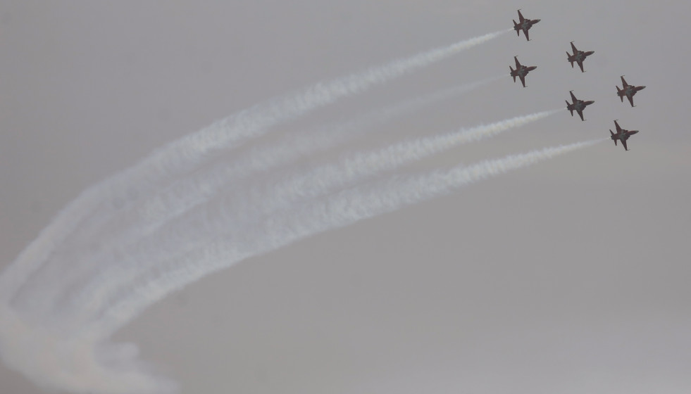 Festival aéreo ‘Aire 2025’, en el Centro Deportivo y Cultural del Ejército del Aire y del Espacio (C.D.S.C.M.E.A.) 'Fernández de Tudela', a 15 de junio de 2025, en San Javier, Región de Murcia