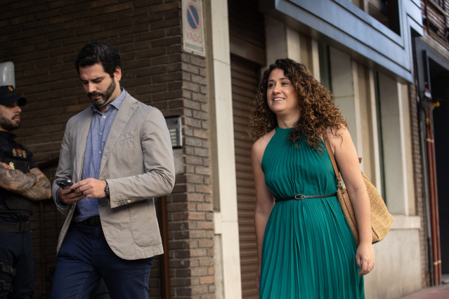 La secretaria de Política Económica y Transformación Digital del PSOE, Emma López, llega a la reunión de la Comisión Ejecutiva Federal del PSOE, en la sede federal del PSOE en la calle Ferraz, a 16 de junio