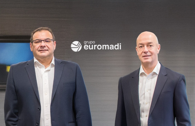 El director general del Grupo Euromadi, Toni Font, y el presidente del Grupo Euromadi, José Mª Rodríguez.