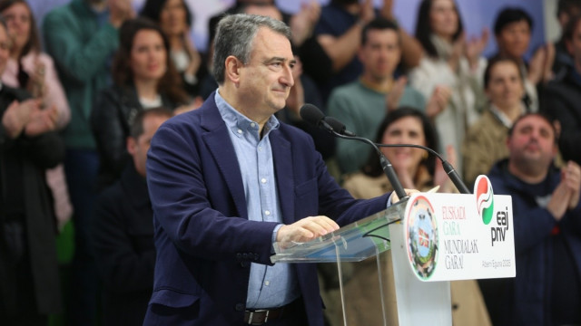El presidente del EBB del PNV, Aitor Esteban