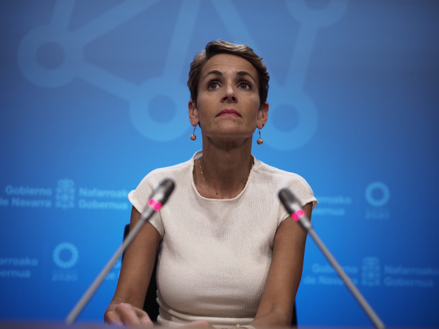 La presidenta del Gobierno de Navarra, María Chivite.