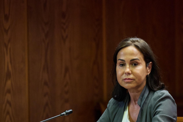La expresidenta de Adif y ex secretaria de Estado de Transportes, Movilidad y Agenda Urbana, Isabel Pardo de Vera Posada, durante su comparecencia ante la Comisión de Investigación sobre el ‘caso Koldo’, en el Senado
