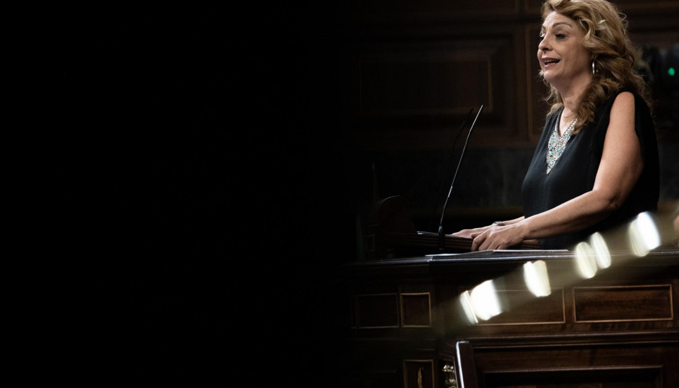 La diputada de Coalición Canaria Cristina Valido, durante una sesión plenaria, en el Congreso de los Diputados, a 17 de junio de 2025, en Madrid (España).