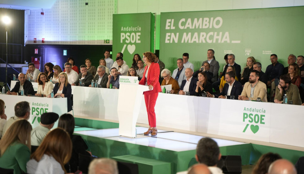 La secretaria general del PSOE-A, María Jesús Montero, interviene ante el Comité Director del PSOE-A. (Foto de archivo).