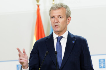 El presidente de la Xunta, Alfonso Rueda, tras el Consello