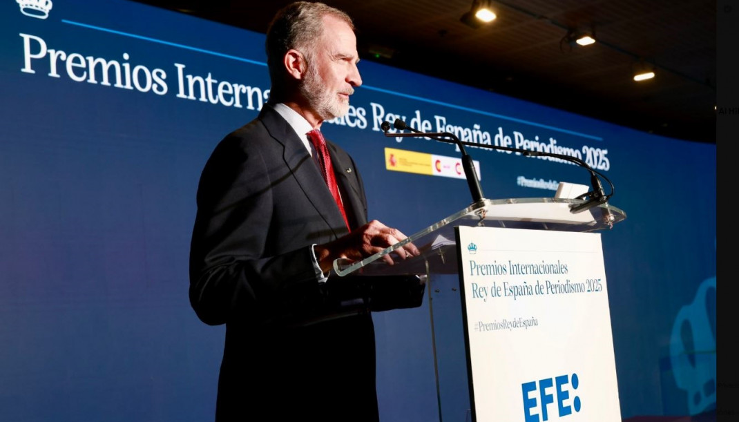 El Rey preside la entrega de los Premios Internacionales “Rey de España” de Periodismo 2025
