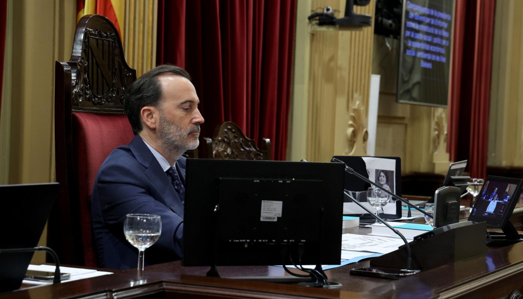 Archivo - El presidente del Parlament, Gabriel Le Senne.