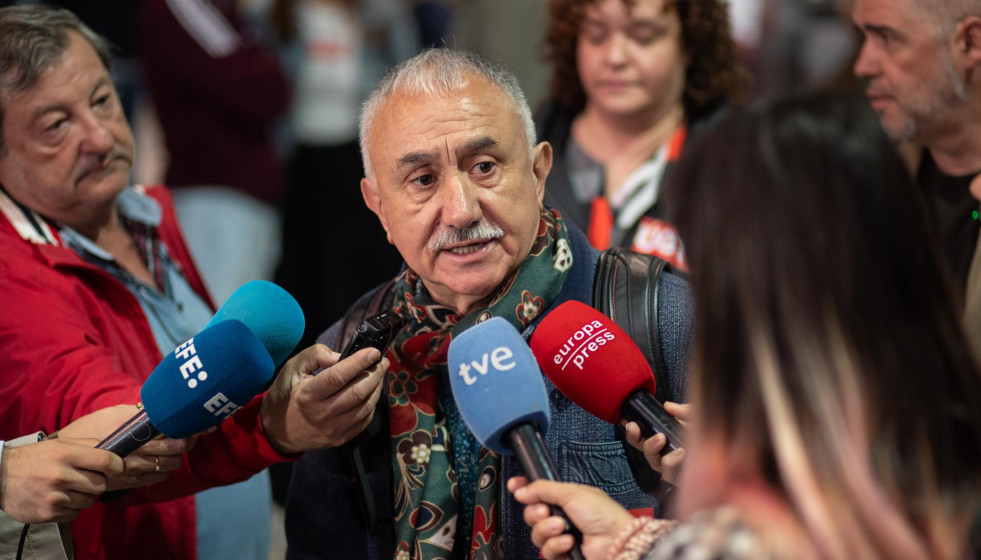 Archivo - El secretario general de UGT, Pepe Álvarez, en una imagen de archivo