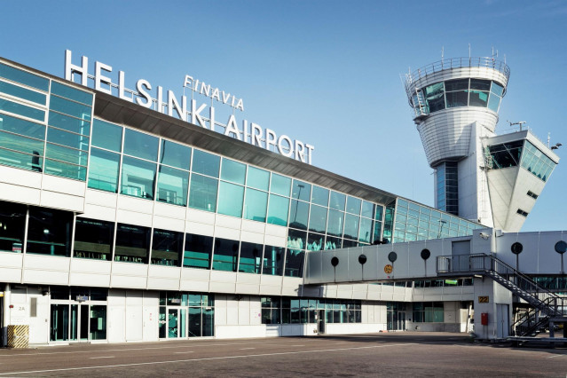 Aeropuerto de Helsinki, en Finlandia.