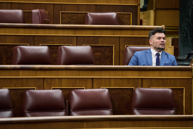 El portavoz de ERC en el Congreso, Gabriel Rufián, a 18 de junio de 2025, en Madrid (España).