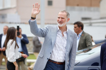 El Rey Felipe VI durante una visita al concello de Burela, a 17 de junio de 2025, en Burela, Lugo, Galicia (España).