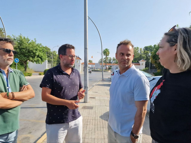 El portavoz de Adelante Andalucía, José Ignacio García, en Rota (Cádiz).