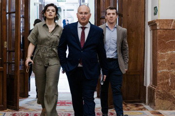 El portavoz del grupo parlamentario Popular, Miguel Tellado, durante la celebración en el Congreso de los Diputados de una sesión plenaria, a 19 de junio de 2025, en Madrid (España).