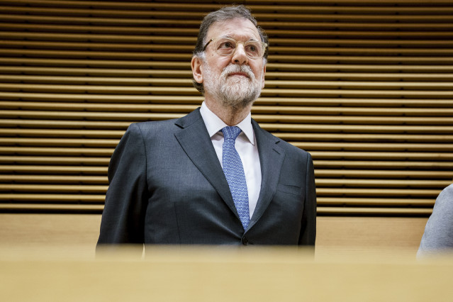 Archivo - El expresidente del gobiernoMariano Rajoycomparece en la comisión de Investigación sobre la denominada 