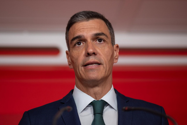 El secretario general del PSOE y presidente del Gobierno, Pedro Sánchez, a 16 de junio de 2025, en Madrid (España).