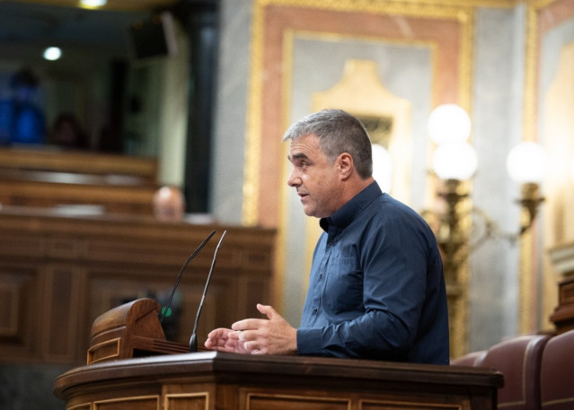 El diputado de EH Bildu Mikel Otero en el Congreso