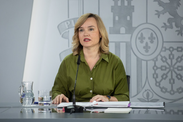 La ministra de Educación, Formación Profesional y Deportes y portavoz del Gobierno, Pilar Alegría