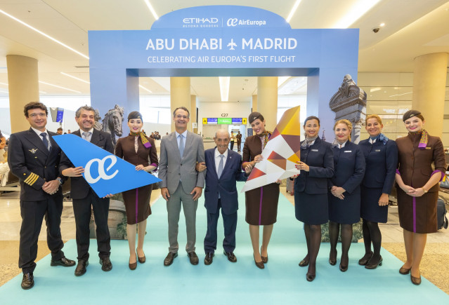 Air Europa llega a Abu Dhabi con un vuelo en 'wet lease' con Etihad Airways.