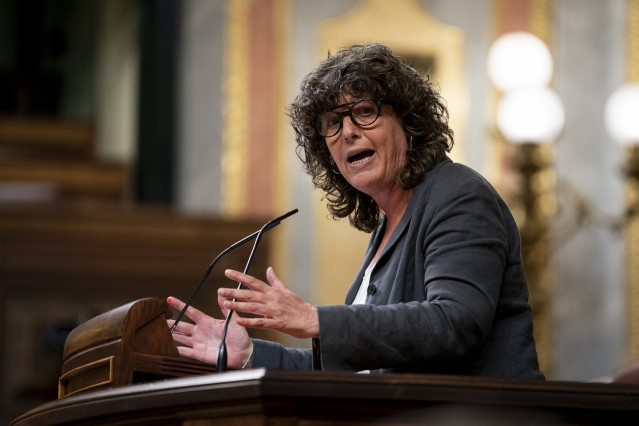 Archivo - La diputada de ERC Teresa Jordà, interviene durante una sesión plenaria en el Congreso de los Diputados, a 6 de mayo de 2025, en Madrid (España).
