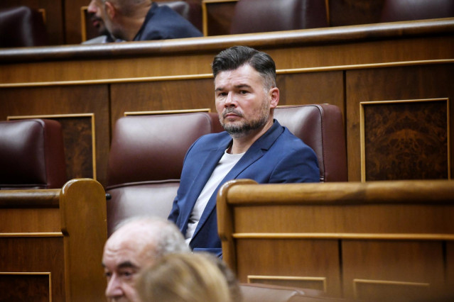 El portavoz de ERC en el Congreso, Gabriel Rufián.