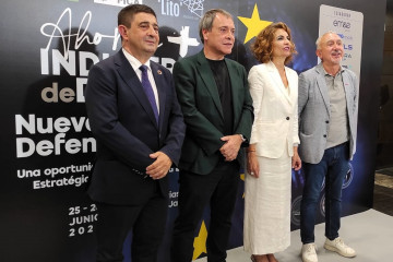 La vicepresidenta primera del Gobierno, María Jesús Montero (2d), en la inauguración de las jornadas.