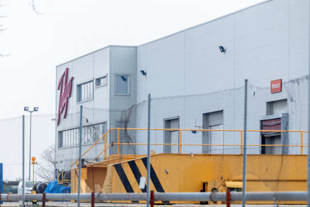 Archivo - Fachada de la sede de Talgo, a 9 de febrero de 2025, en Madrid