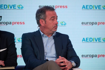 Archivo - El director general de APPA Renovables, José María González, durante un encuentro informativo de Europa Press con la Asociación Empresarial para el Desarrollo e Impulso de la Movilidad E