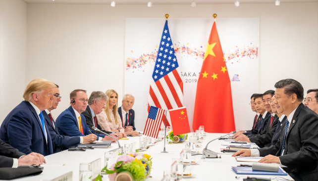 EuropaPress 6824732 june 28 2019 osaka japan president donald trump joins president of china xi