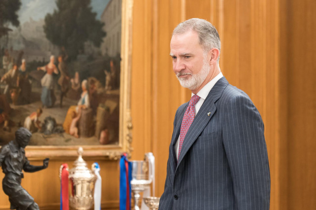 El Rey Felipe VI en el Palacio de la Zarzuela