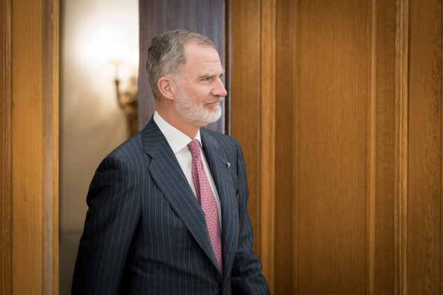 El Rey Felipe VI en el Palacio de la Zarzuela, a 12 de junio de 2025, en Madrid (España).