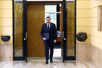 Archivo - EL presidente del Principado de Asturias, Adrián Barbón, al término de la reunión del consejo de Gobierno.