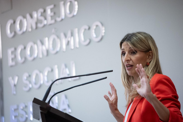 La vicepresidenta segunda y ministra de Empleo y Economía Social, Yolanda Díaz