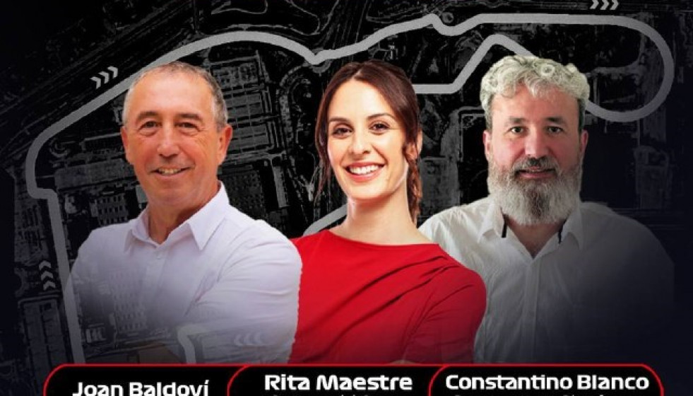 Maestre y Baldoví compartirán visión este jueves sobre el circuito de F1, 