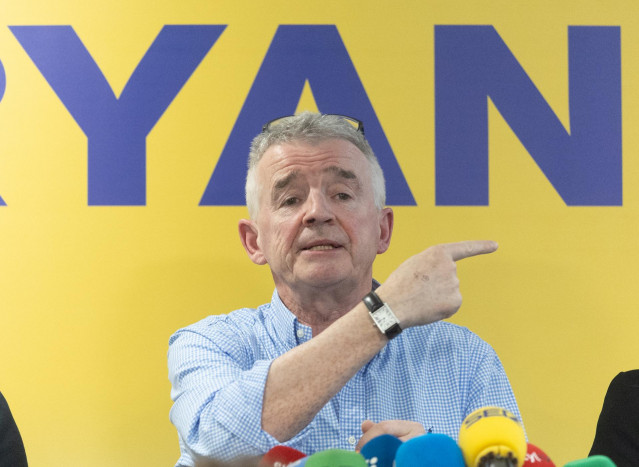 Archivo - El consejero delegado de Ryanair, Michael O'Leary