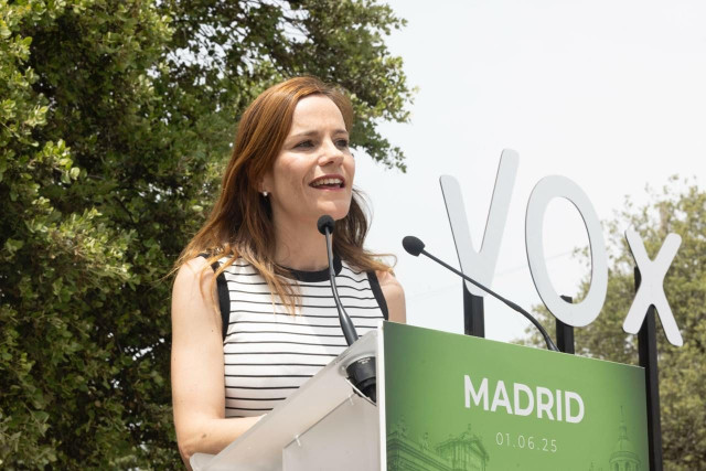 Archivo - La portavoz de Vox en la Asamblea de Madrid, Isabel Pérez Moñino
