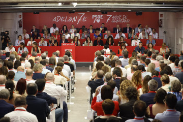 Reunión del Comité Federal del PSOE, en la sede federal del partido, a 5 de julio de 2025, en Madrid (España)