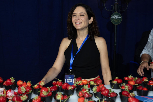 La presidenta de la Comunidad de Madrid, Isabel Díaz Ayuso, a su llegada al XXI Congreso Nacional del Partido Popular, a 4 de julio de 2025, en Madrid (España).