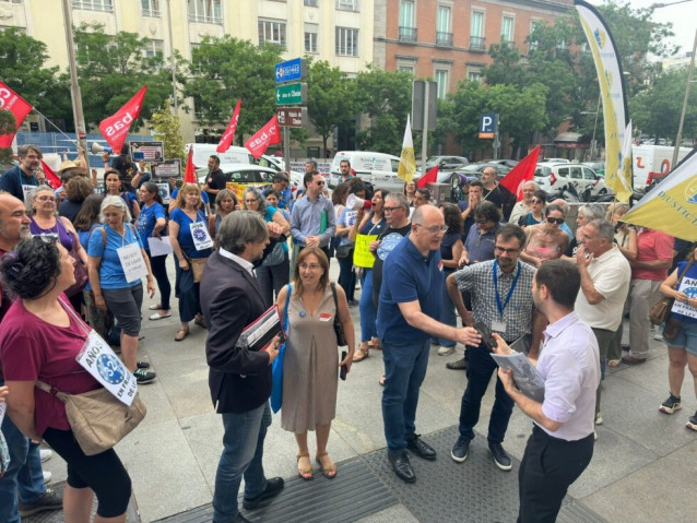 Manifestación de la Asociación Nacional de Secretarios, Interventores y Tesoreros Interinos (Ansiti).