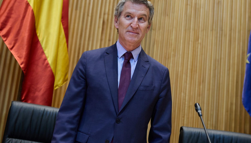 El presidente del PP, Alberto Núñez Feijóo