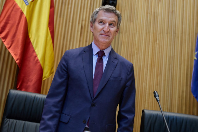 El presidente del PP, Alberto Núñez Feijóo