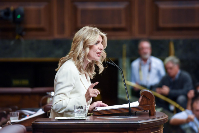 Archivo - La vicepresidenta segunda y ministra de Trabajo y Economía Social en funciones, Yolanda Díaz,, en el Congreso de los Diputados, a 15 de noviembre de 2023, en Madrid (España).