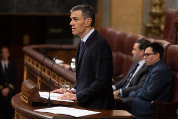 El presidente del Gobierno, Pedro Sánchez, interviene durante un pleno extraordinario, en el Congreso de los Diputados, a 9 de julio de 2025, en Madrid (España).