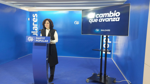Archivo - La diputada del PP y secretaria general del PP en Baleares, Sandra Fernández, en una imagen de archivo