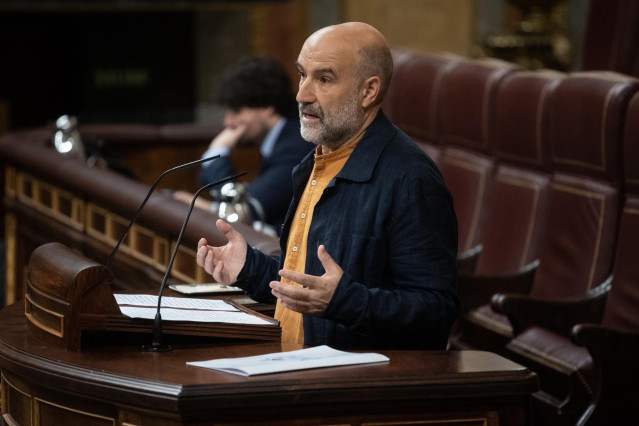 El diputado del BNG Nésor Rego en el Congreso de los Diputados, a 26 de junio de 2025, en Madrid (España).